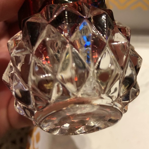 Diamond Point Ruby Indiana Glass Salt & Pepper Set - Picture 6 of 9